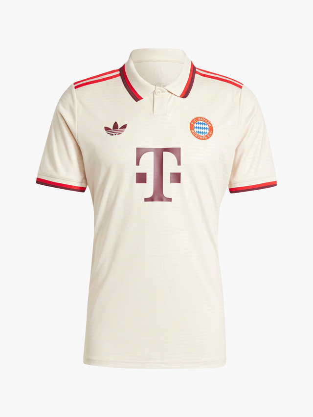 Maillot Third Bayern Munich 2024/2025 crème, col polo vintage